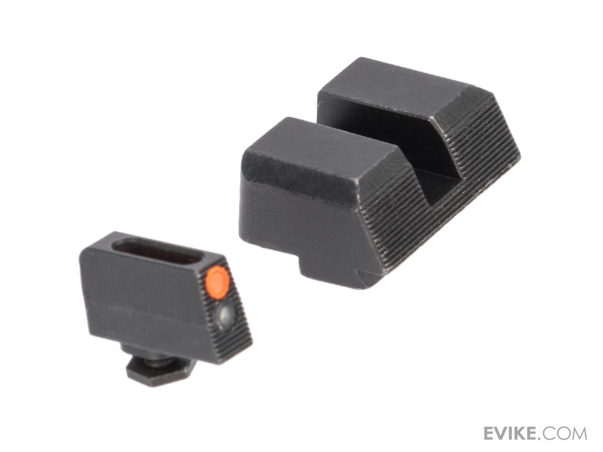 VTAC Tritium Pistol Sights for GLOCK Pistols (Model Red Fiber Front / NonFiber Rear