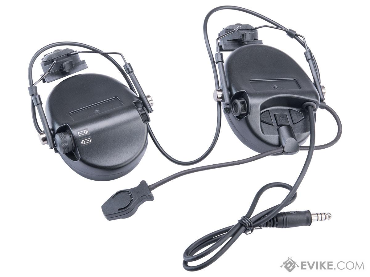 Element Z034 Tactical Communications Headset w/ Noise Cancelling System for FAST Helmets (Color: Black)