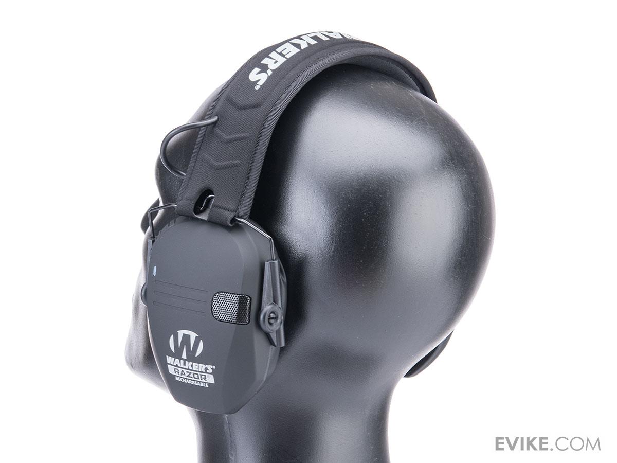 Walker's Razor Rechargeable Electronic Ear Muff (Color Black