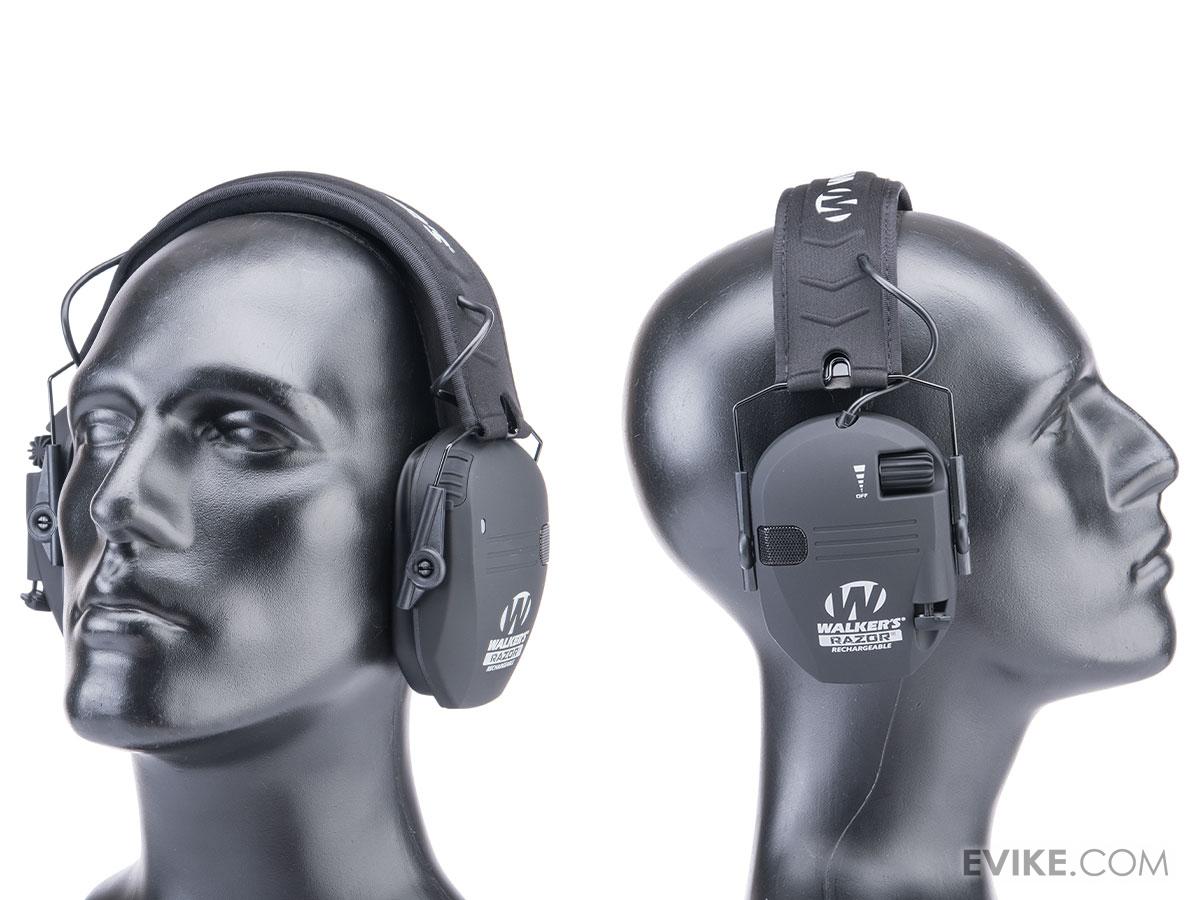 Walker's Razor Rechargeable Electronic Ear Muff (Color Black