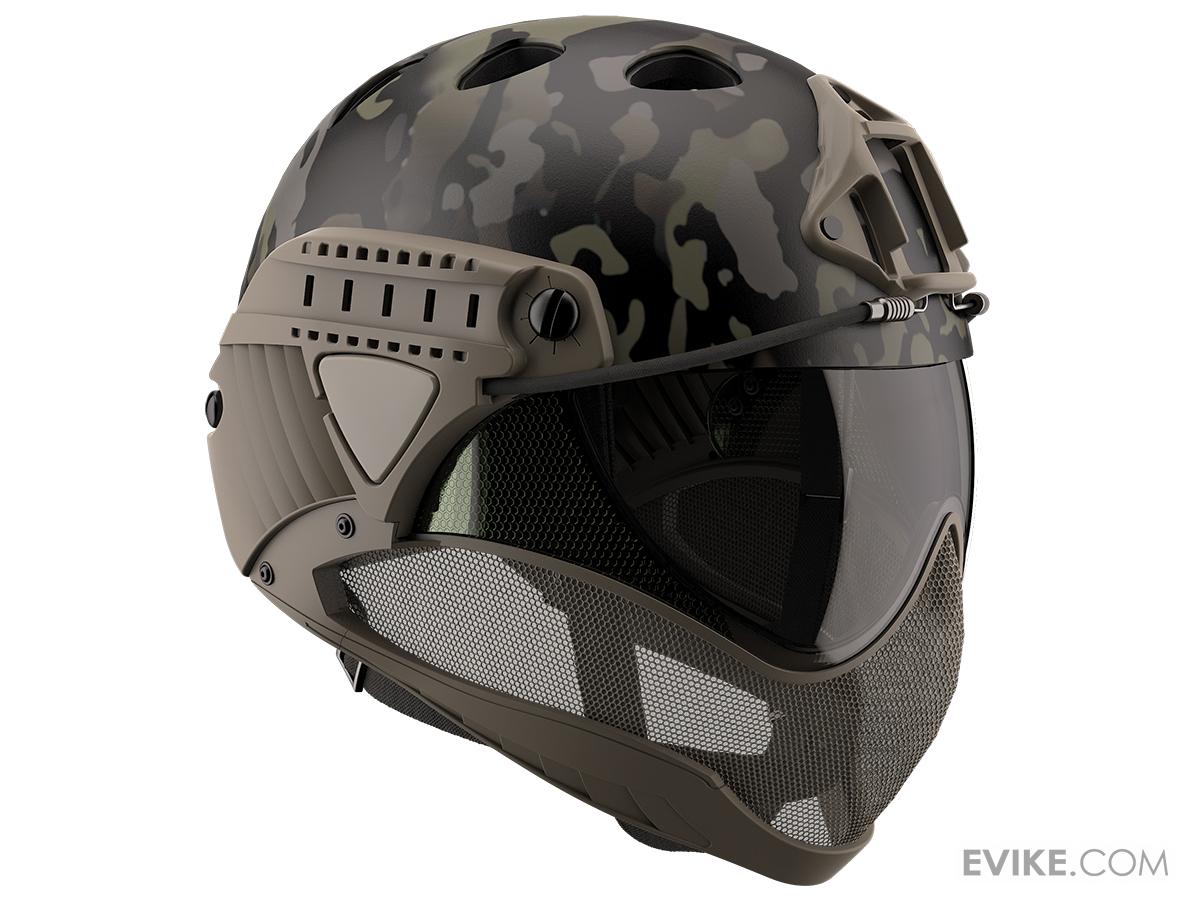 WARQ Custom Full Face Protection Helmet System (Color Camogrom Black