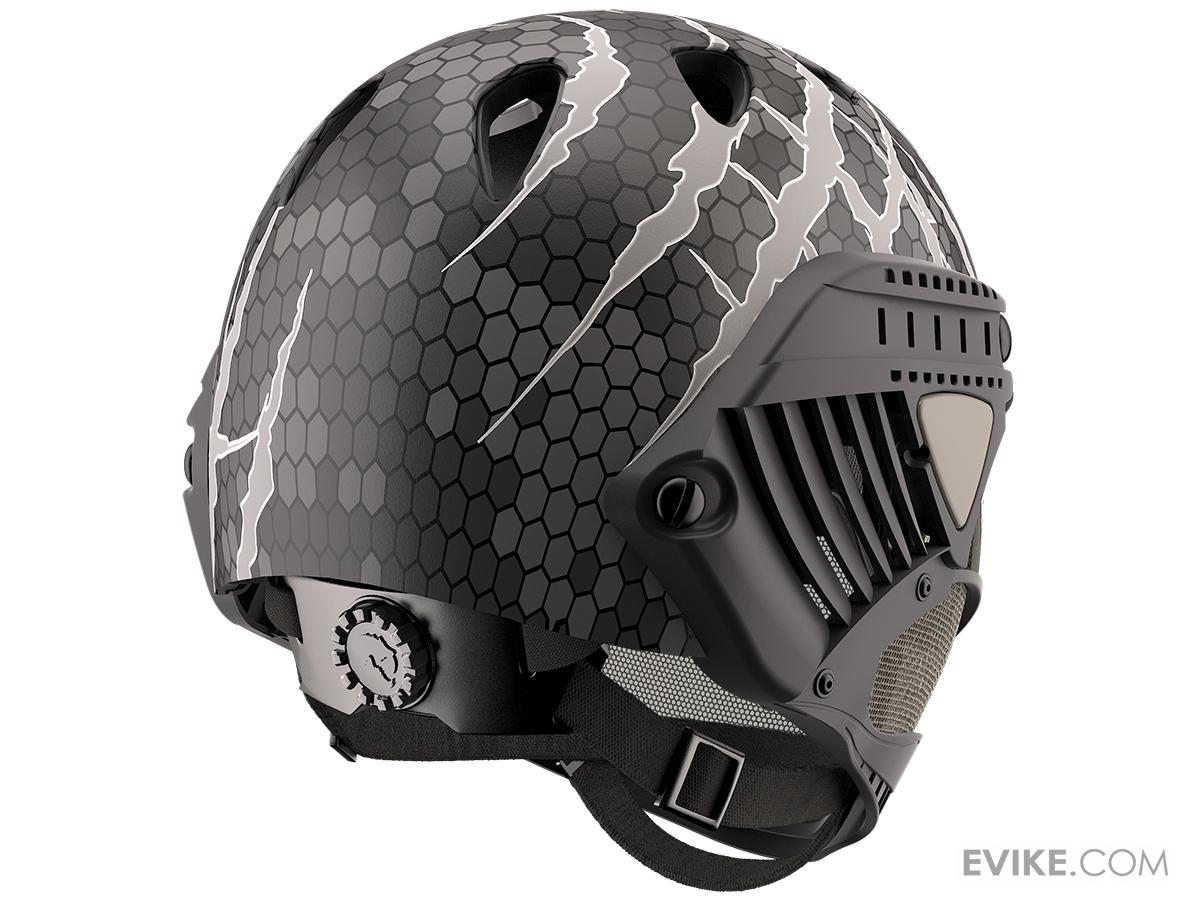 WARQ Custom Full Face Protection Helmet System (Color Hex Attack