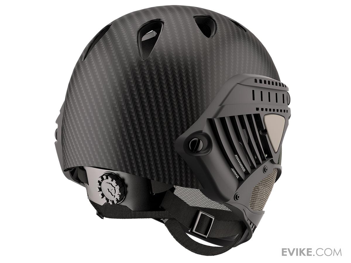 WARQ Custom Full Face Protection Helmet System (Color Carbon / Clear