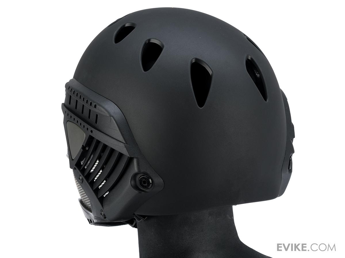 WARQ Full Face Protection Helmet System (Color Black / Clear Lens