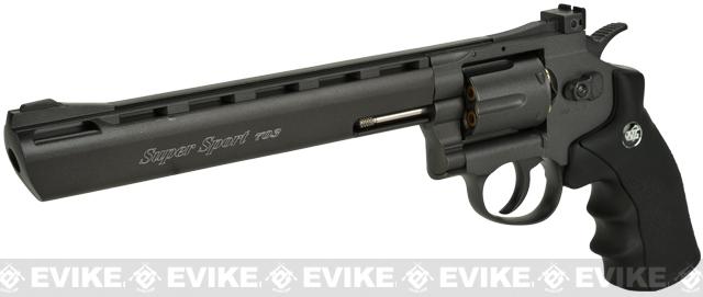WinGun 8 Magnum Sports Series CO2 Full Metal High Power 4.5mm Air Gun Revolver - Black