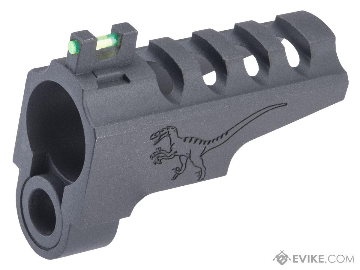 WE-Tech Front Sight Compensator & Slide for Dragon / CQB Master Alpha Series Airsoft GBB Pistols (Color: Black)