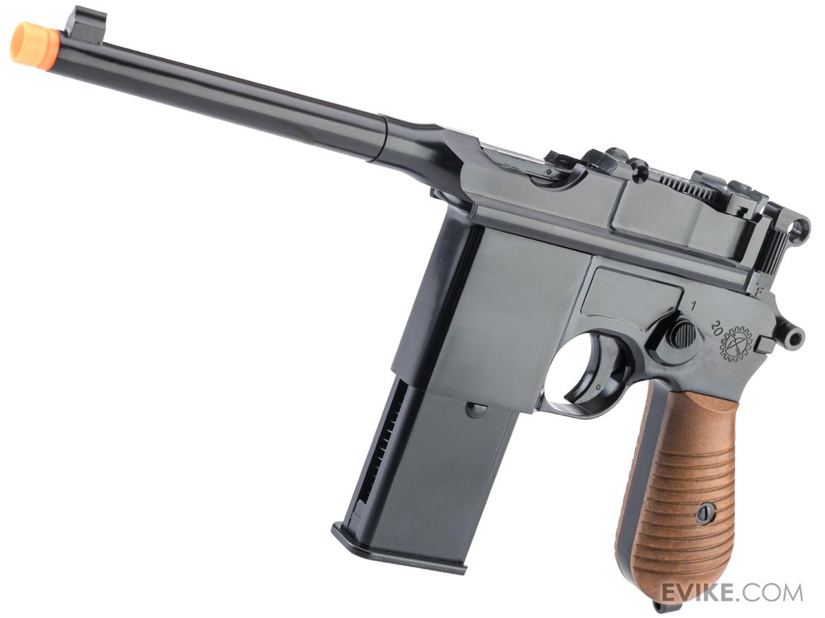 WE WWII Mauser Broom Handle WE712 Gas Blowback GBB Airsoft Pistol