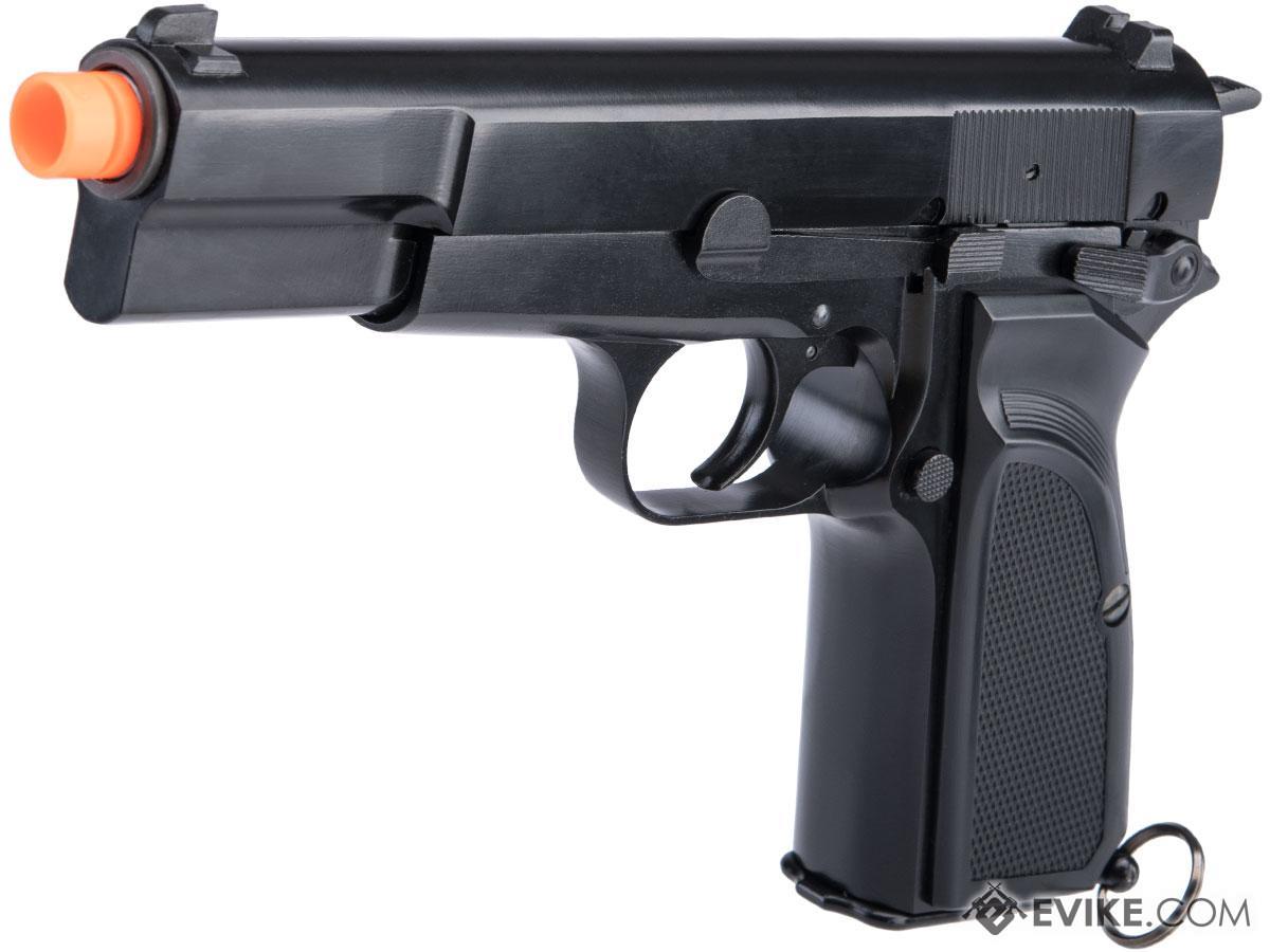 WE Tech New Version Hi-Power Gas Blowback Airsoft Pistol (Color: Black)