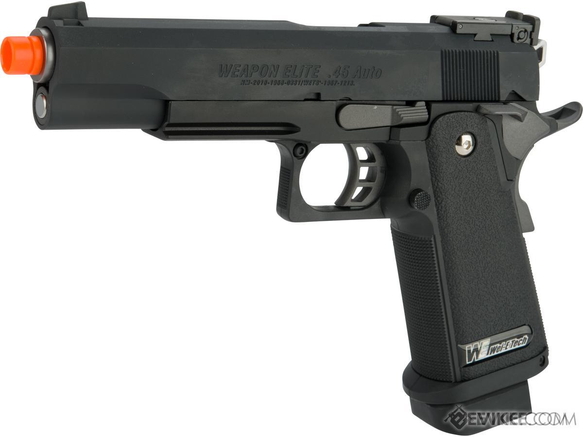 WEUSA Full Metal HiCAPA Airsoft Gas Blowback Pistol (Model 5.1 Government Black w/ Green Gas