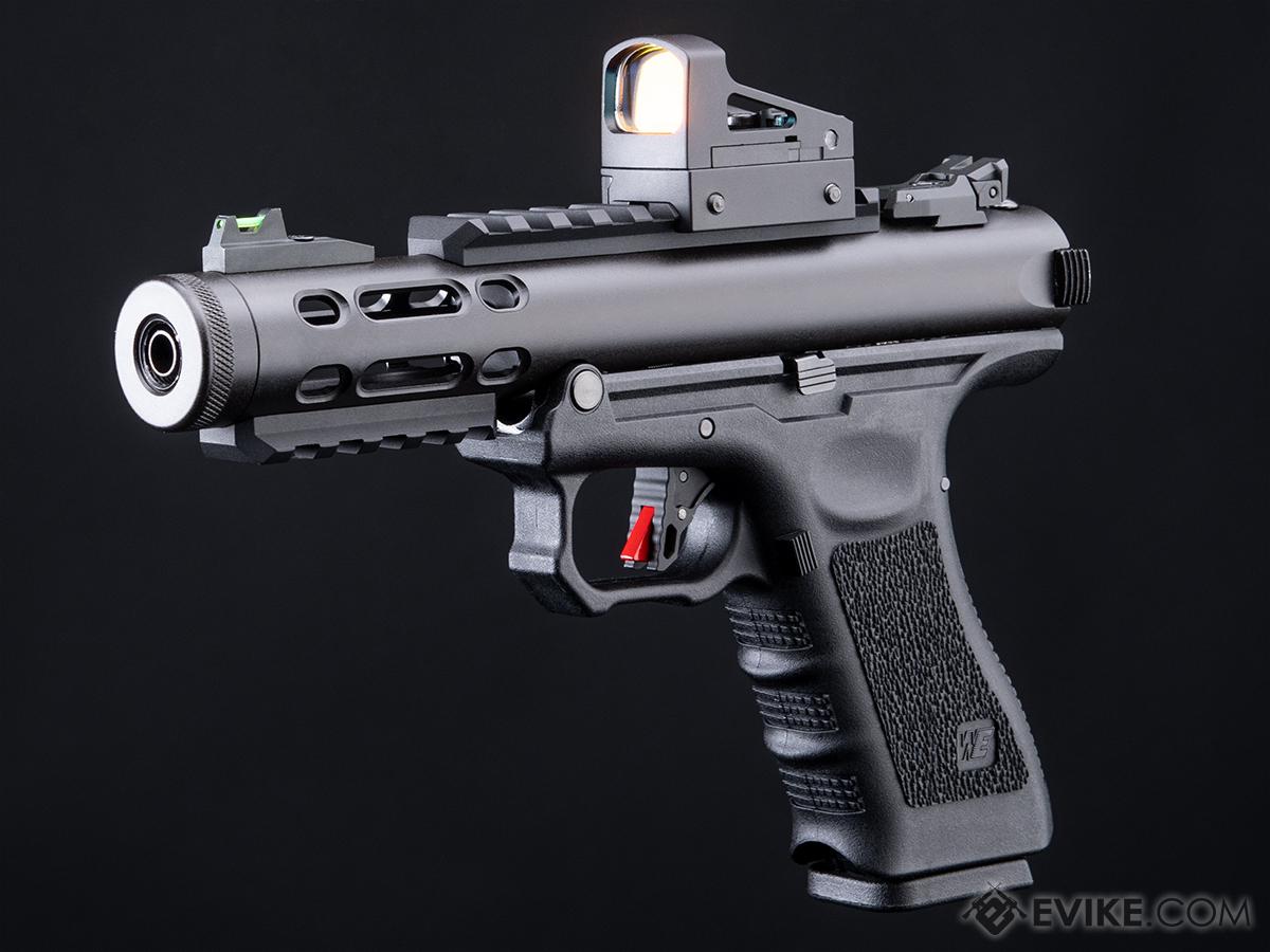 Pre-Order ETA June 2022 WE-Tech Galaxy Select-Fire Gas Blowback Airsoft Pistol (Color: Black / Gun Only)