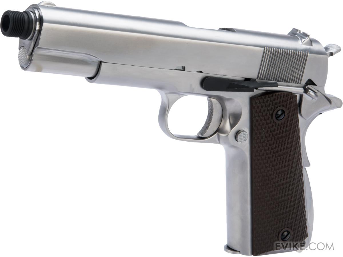 WE-Tech Latest Gen2 Full Metal 1911 GI Full Size Airsoft GBB Pistol (Color: Silver / Gas)