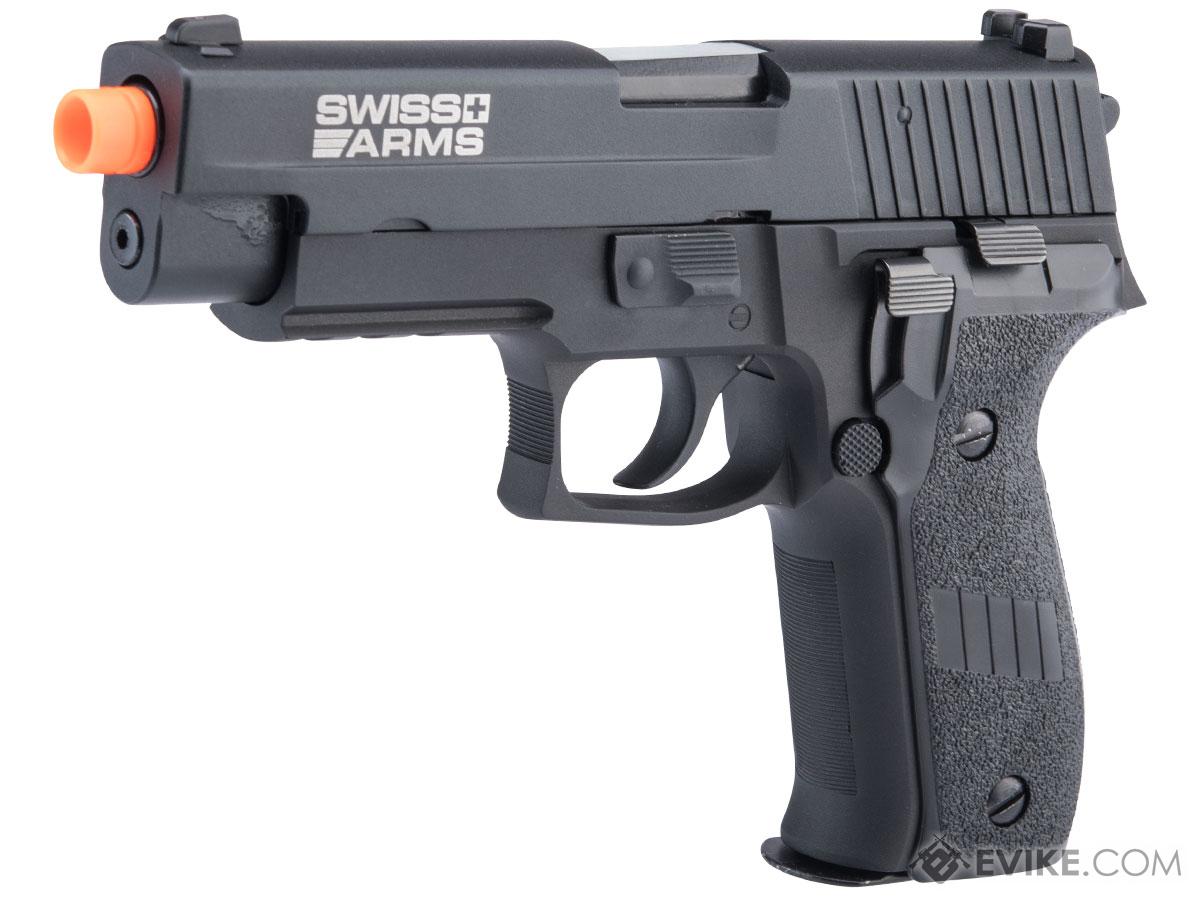 Swiss Arms Licensed 226 Airsoft Gas Blowback GBB Pistol (Version: Railed)