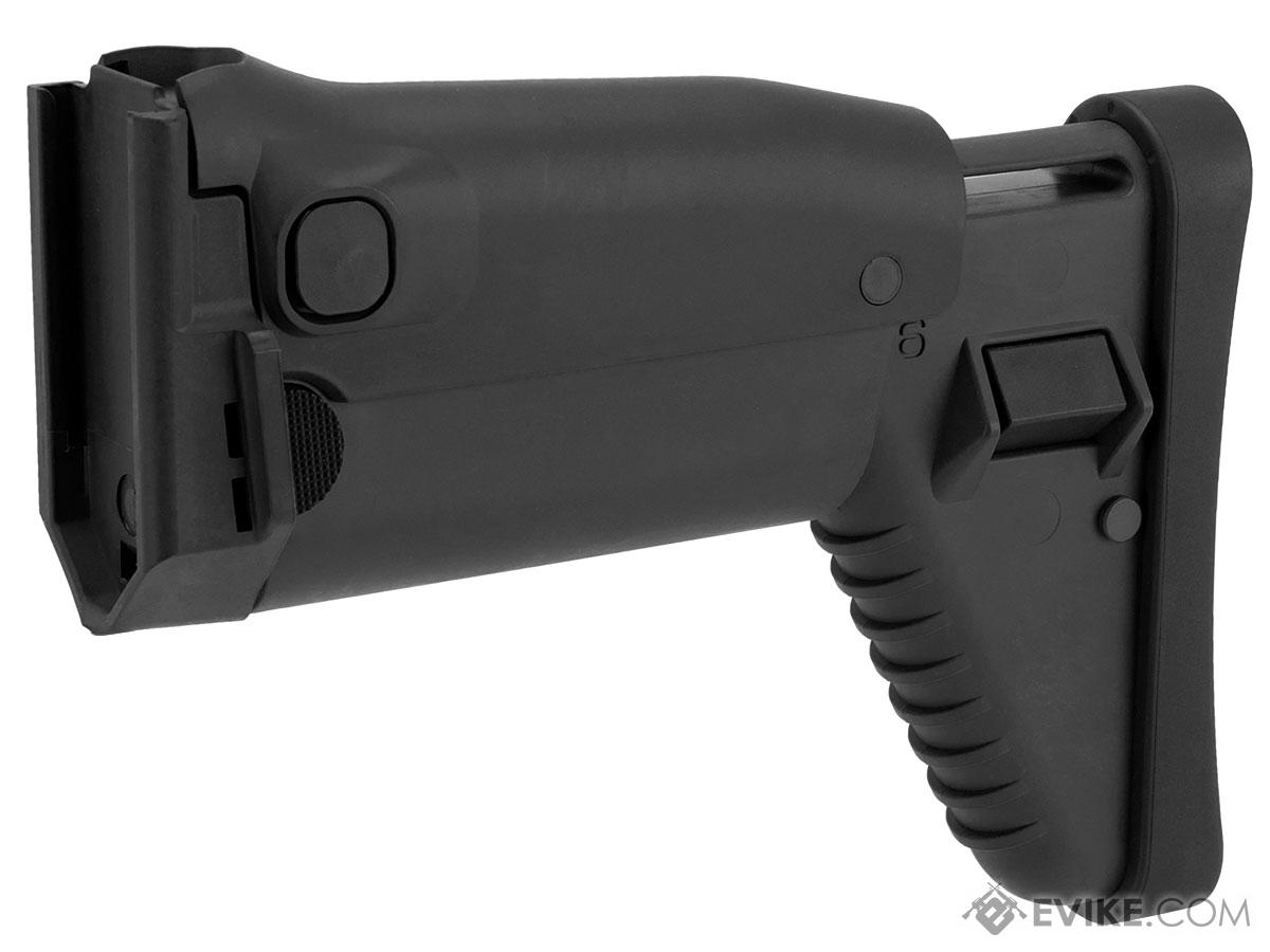 WE-Tech / FN SCAR-L Gas Blowback Stock Assembly (Color: Black / Complete Stock Assembly)