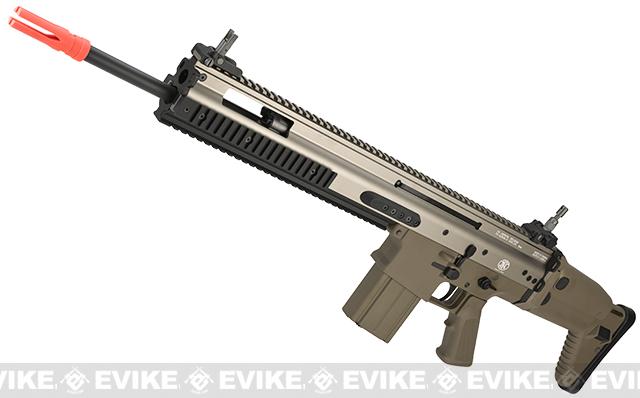 z FN Herstal Full Metal SCAR MK17 SSR Full Metal Airsoft AEG Rifle by WE-Tech - Dark Earth