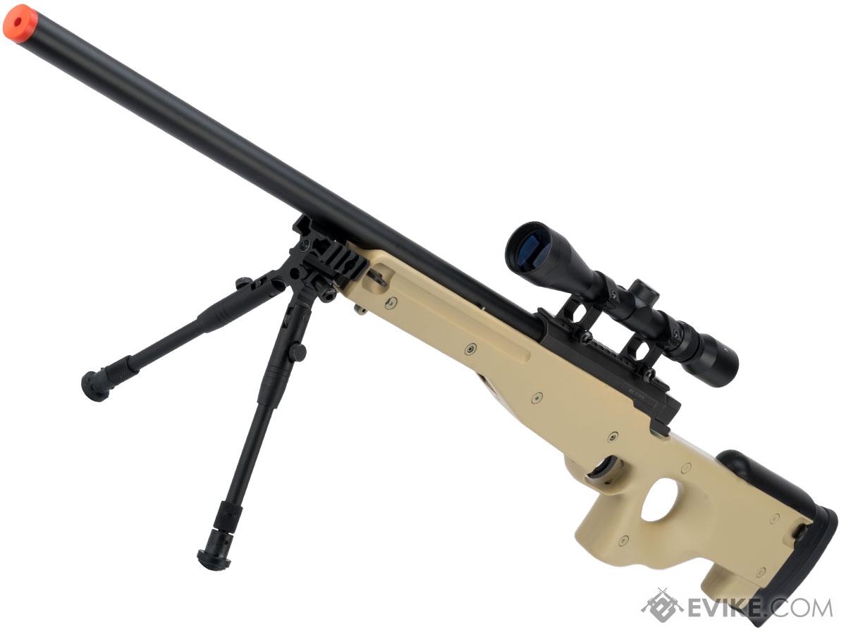 Shadow Op MB01 Type96 MK96 APS-2 Airsoft Bolt Action Sniper Rifle (Color: Desert Tan / Add 3-9x40 Scope + Bipod)