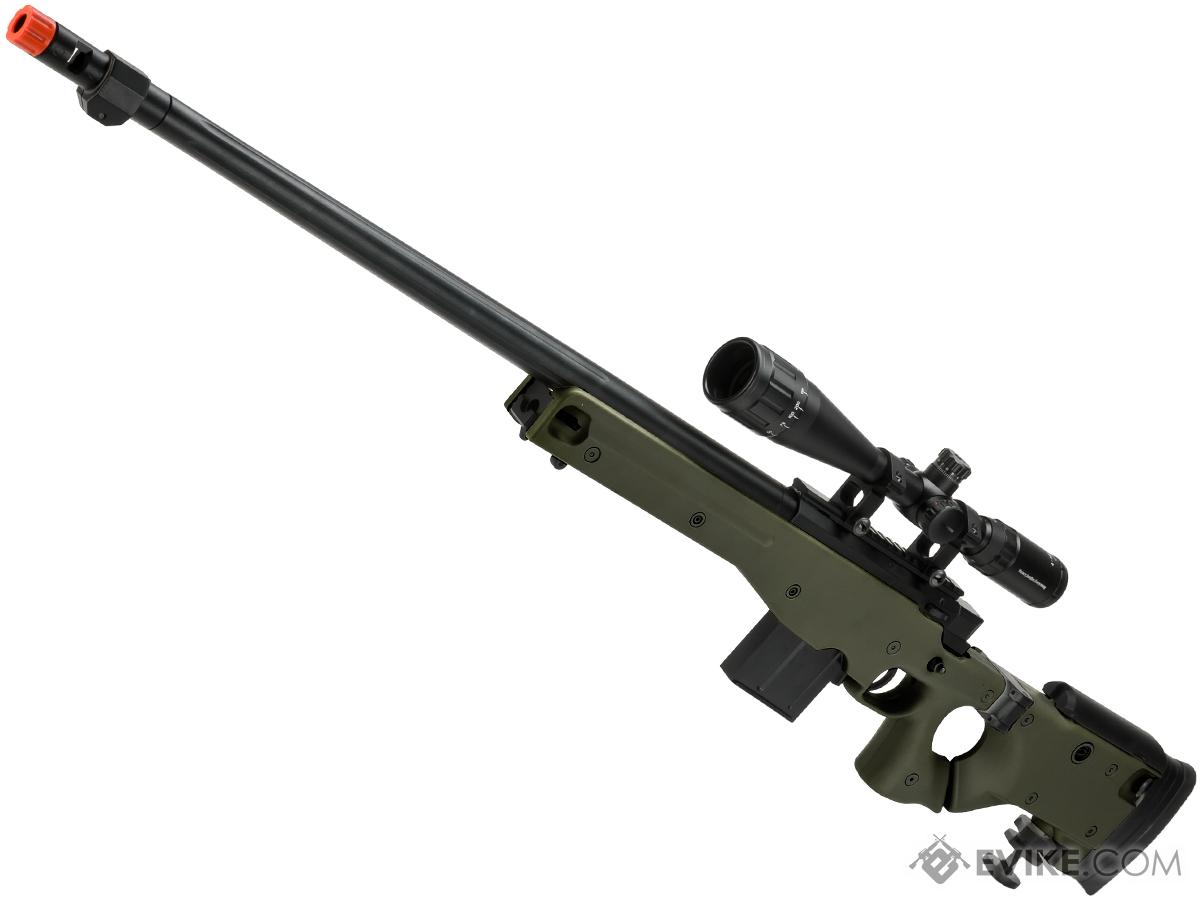 WELL L96 Bolt Action Airsoft Sniper Rifle w/ Folding Stock (Color: OD Green + Scope)