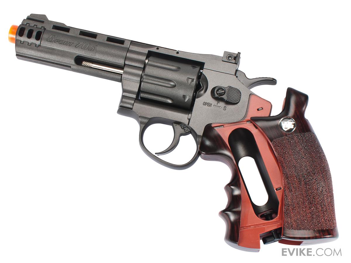 WinGun High Power Airsoft CO2 Revolver w/ 8rd Cylinder (Color Black