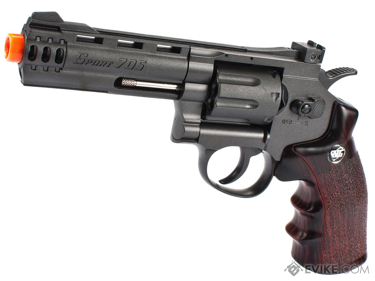 WinGun High Power Airsoft CO2 Revolver w/ 8rd Cylinder (Color: Black / 4)
