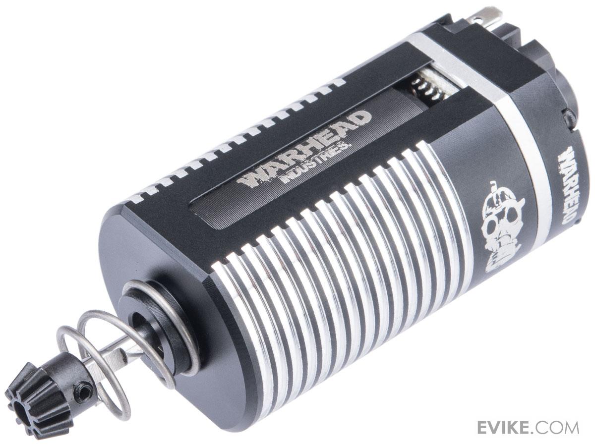 Pre-Order ETA August 2024 Warhead Industries BLACK Custom CNC Brushless Motor for Airsoft AEG (Model: Short Shaft / 52,000 RPM)