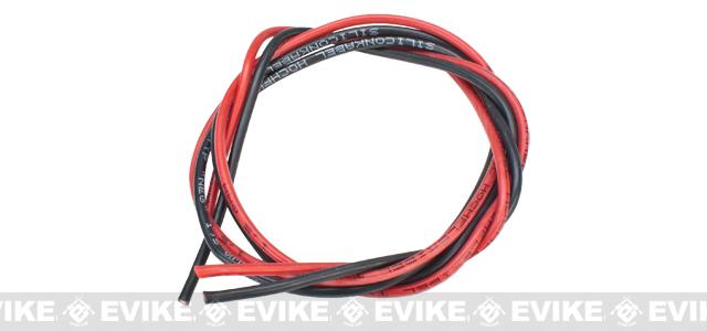 GATE Airsoft German Made 16AWG Low Resistance Copper Wire Set w/ Silicone Shielding (Color: Black & Red / 600 Millimeter Roll)