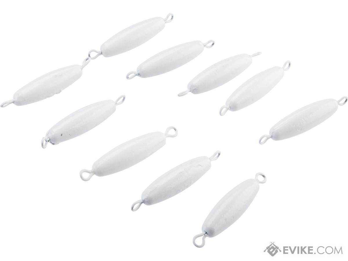 Battle Angler Luminous Glow Double Ring Torpedo Lead Weight Sinker (Size: 0.75oz / 10 Pack)