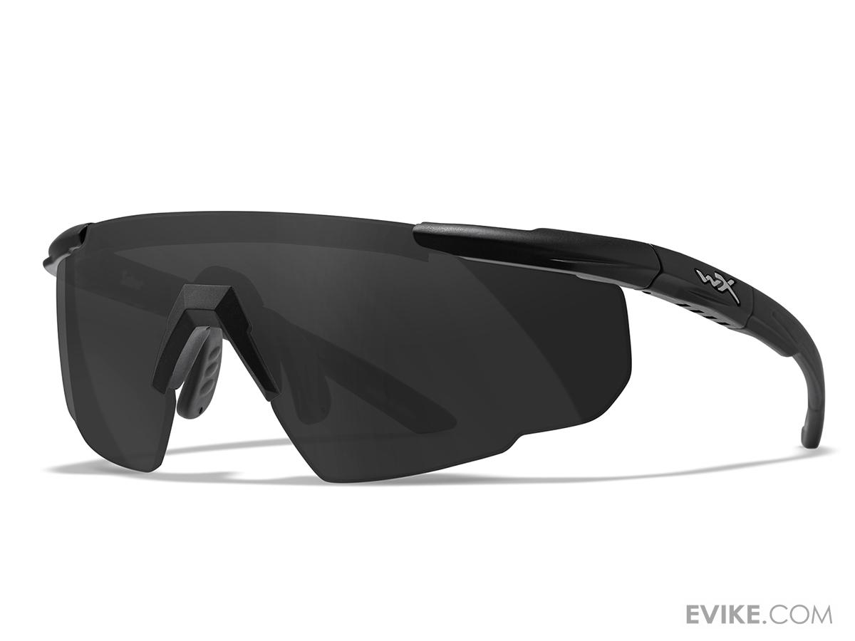 Wiley X Saber Advanced Ballistic Shooting Glasses (Model: Matte Black w/ Grey Lens)