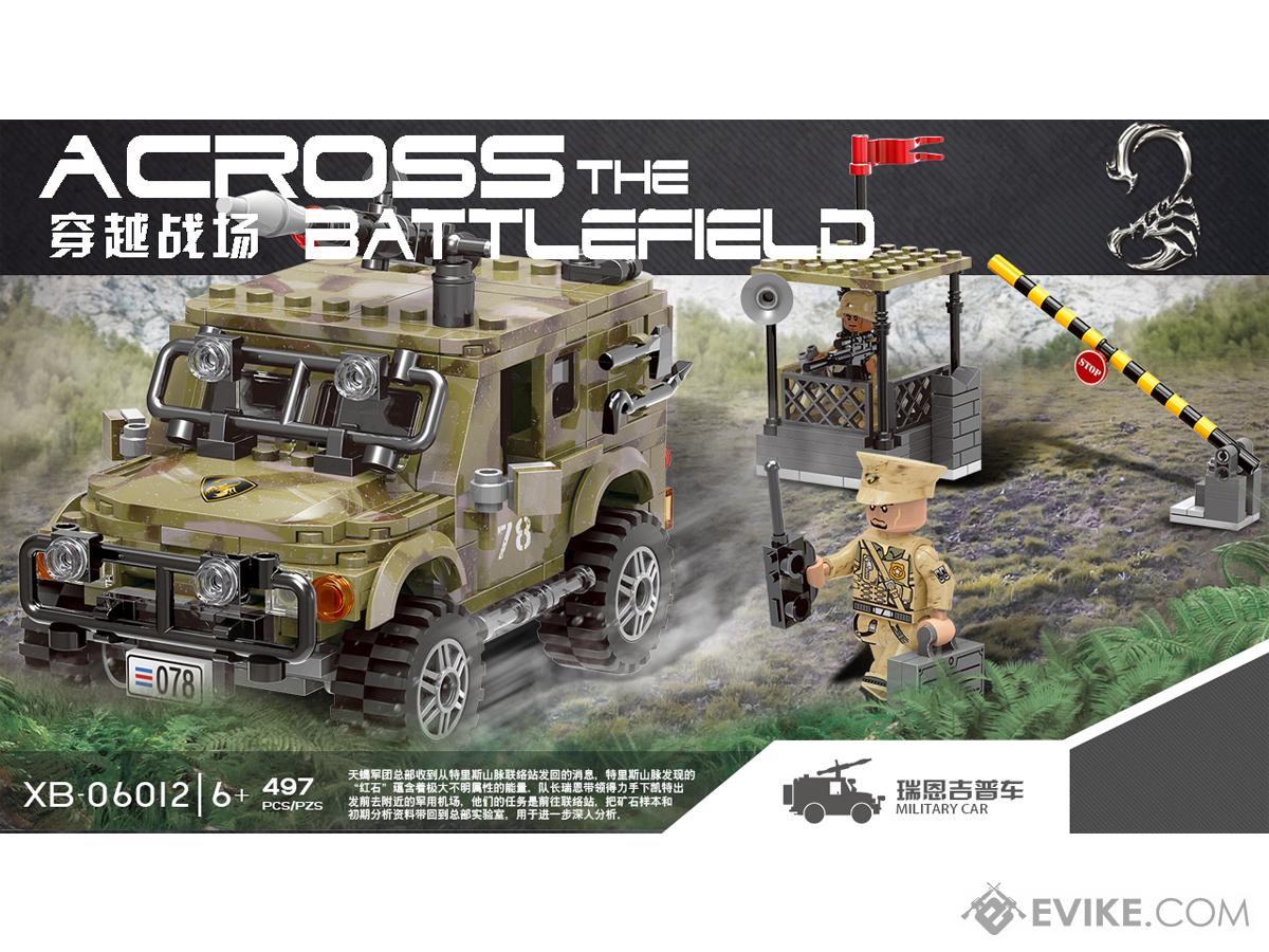 XingBao Collectible Building Block Set (Style: Military Car and Checkpoint)