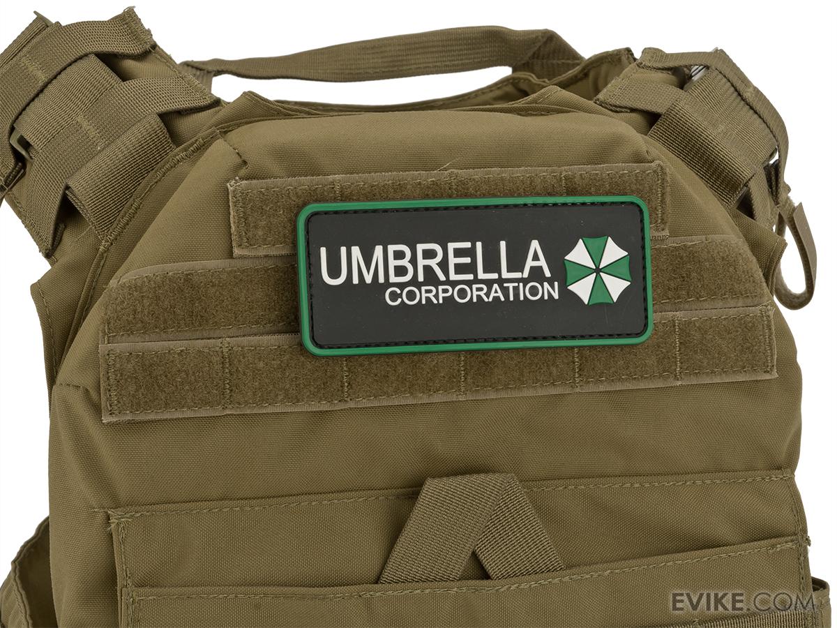 Large Umbrella Corporation PVC Morale Patch Green, Tactical Gear