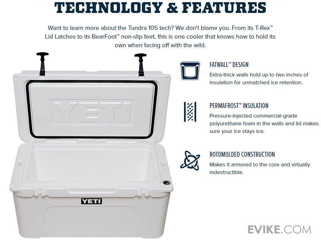 YETI Tundra Ice Chest (Model 105 / Desert Tan), MORE, Fishing, Box and