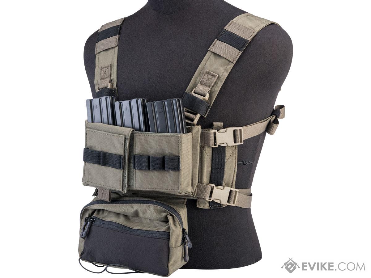 EmersonGear Mini Voyage Modular Chest Rig and Placard (Color: Ranger Green)
