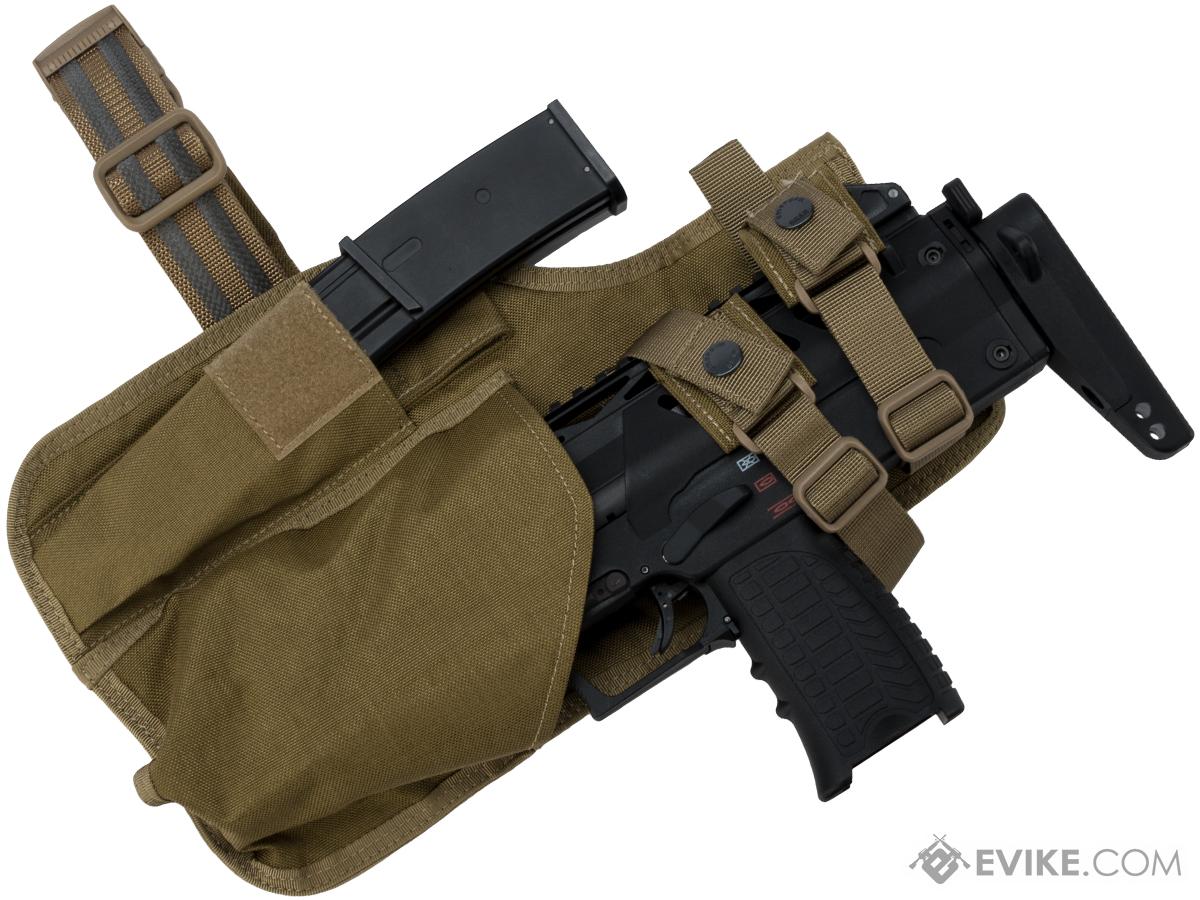 EmersonGear Drop Leg MP7 Holster with Magazine Pouch (Color: Khaki)