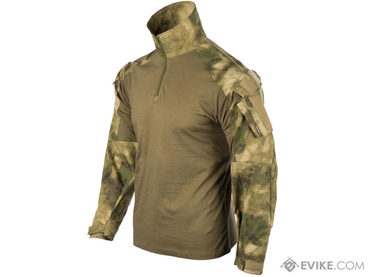 EmersonGear 1/4 Zip Tactical Combat Shirt (Color: ATACS FG / X-Large)