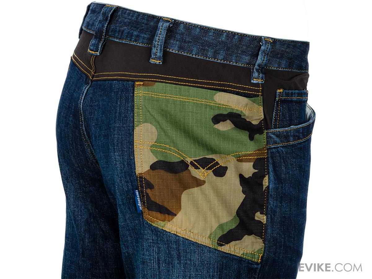 EmersonGear Blue Label Tactical Denim Jeans (Color: Blue / Woodland ...