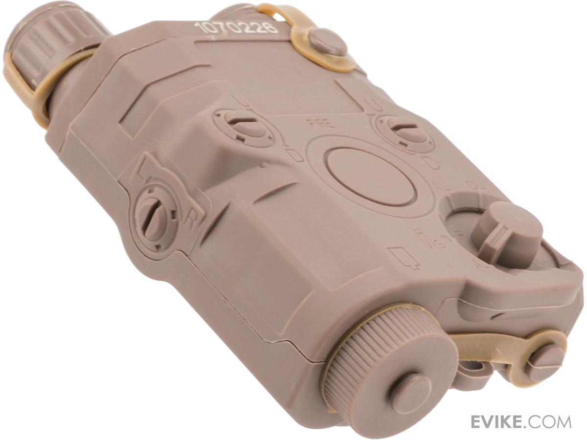 Matrix Mock PEQ15 LA5 Battery Box w/ Green Laser (Color Tan