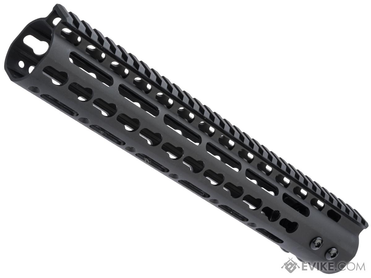 ZCI CNC Aluminum KeyMod Ultra Slim Free Float Handguard for M4 / M16 AEG Rifles (Size: 12)