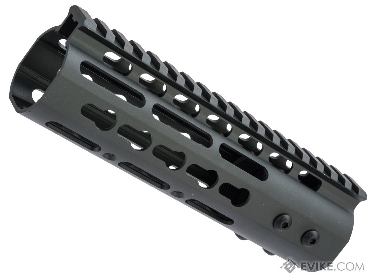 ZCI CNC Aluminum KeyMod Ultra Slim Free Float Handguard for M4 / M16 AEG Rifles (Size: 7)