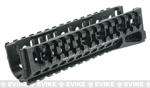 Zenimei CNC Aluminum B-10M Tactical Railed Handguard for AK AEG / GBB Rifles - Black