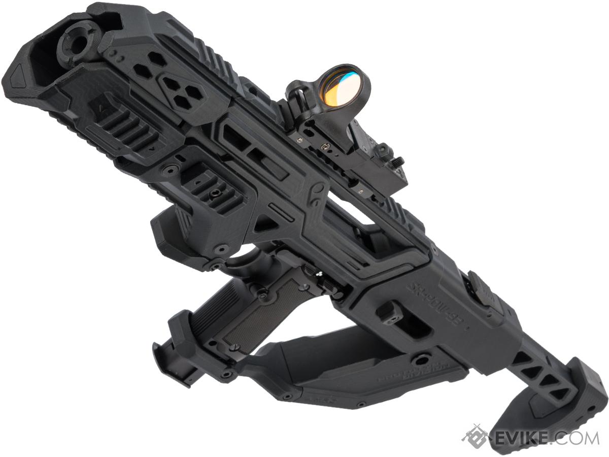 SRU PDW Carbine Kit w/ KWA M93R Airsoft Pistols (Color: Black)