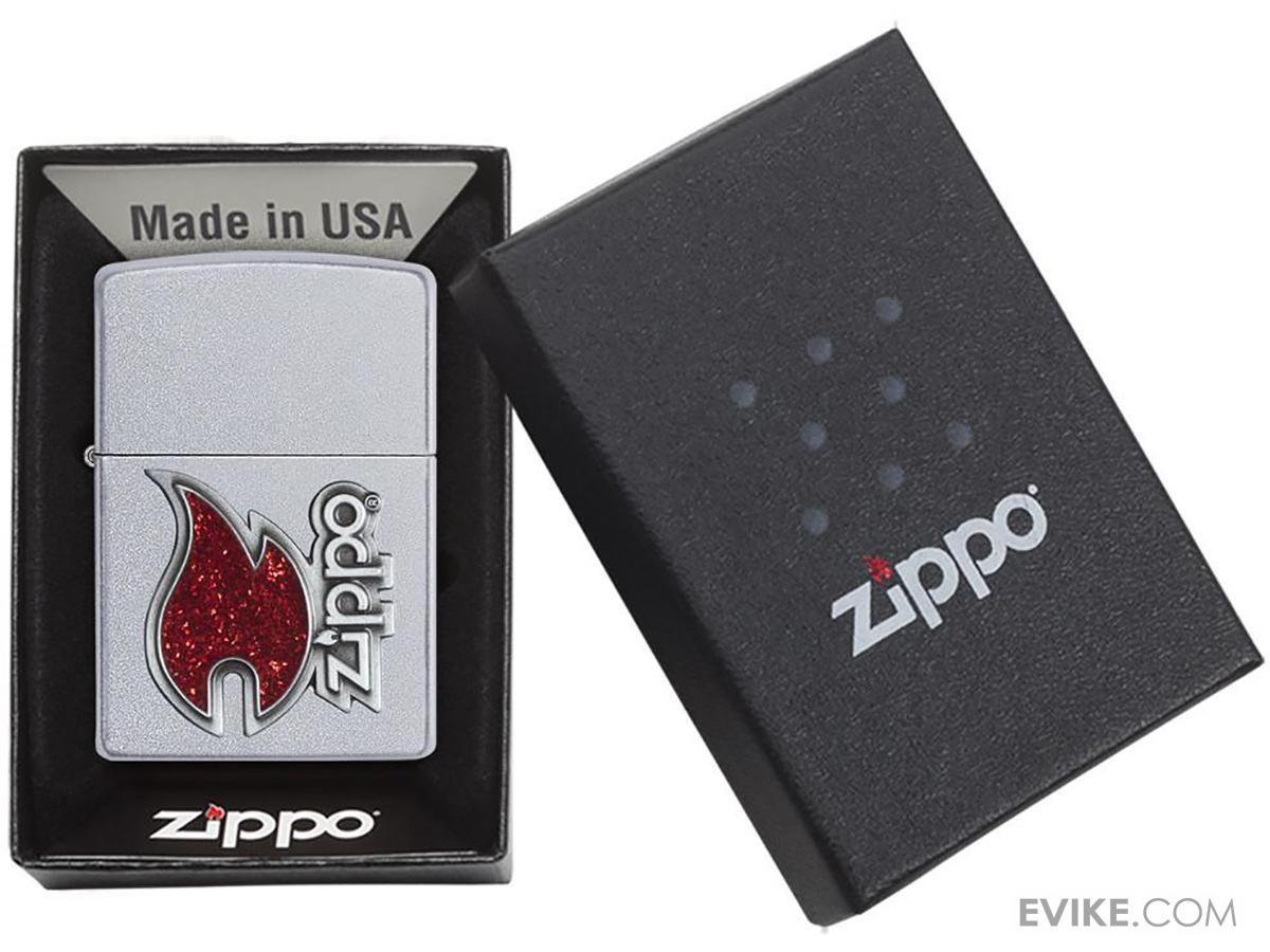 Zippo Classic Lighter Branded Series (Model Zippo Red Flame), Tactical
