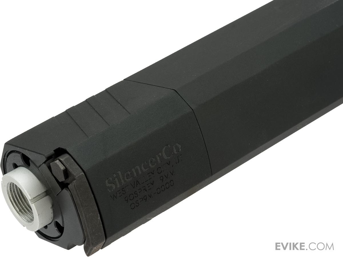 SilencerCo Osprey Mock Suppressor 14mm CCW (Color Black / 9mm