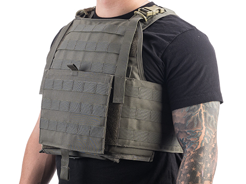 L.A.R.P. Tactical Task Force Modular Body Armor Vest (Color: Ranger Green)