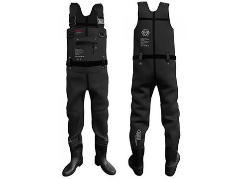 DRESS Chloroprene Airborne Body Length Waders w/ Radial Soles 