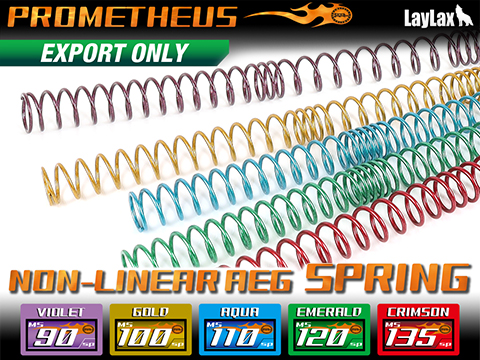 Prometheus Non-Linear Upgrade Spring for Airsoft AEGs (Model: MS100 / Gold)