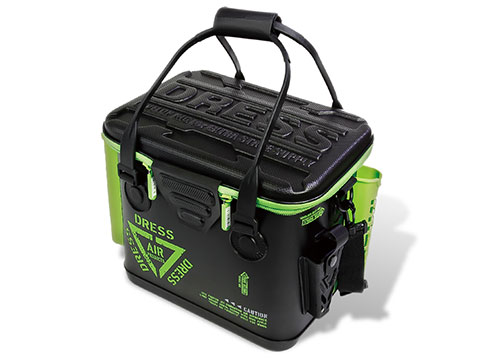 DRESS New Version Bakkan Mini +PLUS Tackle Bag w/ Built-in Rod Holder & Mesh Pocket (Color: Black & Lime Green)