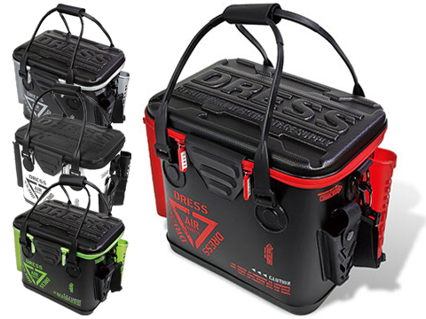 DRESS New Version Bakkan Mini +PLUS Tackle Bag w/ Built-in Rod Holder & Mesh Pocket (Color: Black & Red)