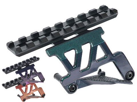 Laylax Aluminum Custom ZanShin Series Scope Mount Base for Tokyo Marui Hi-CAPA 5.1 Series GBB Pistols (Color: Midori Green)