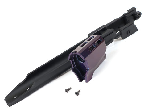 Nine Ball ZanShin Series Aluminum Alloy Lower Frame w/ Muzzle Comp for Marui Hi-Capa Airsoft Pistols (Color: Murasaki Purple)