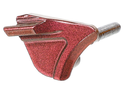 Nine Ball ZanShin Series Custom Aluminum Alloy Shortened Safety Lever (Type: Righty / Kurenai Red)