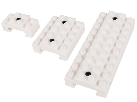 LayLax First Factory BLOCK Series Rail Cover Set (Color: White / Picatinny)