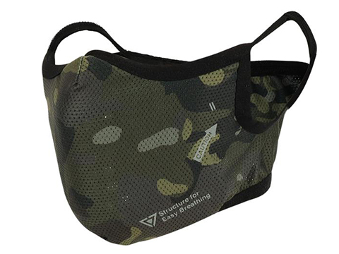 Laylax Battle Style AeroFlex Face Guard (Color: Black Camo / Large - X-Large)